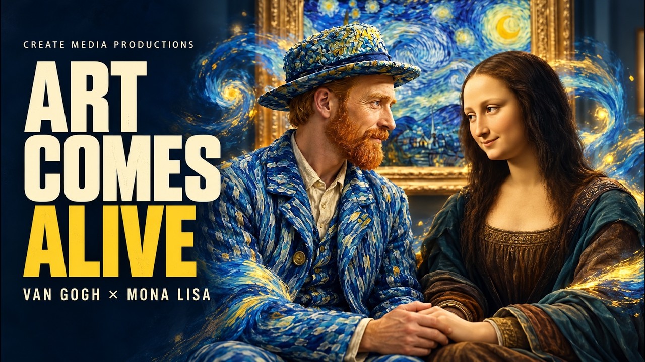 Van Gogh and the Mona Lisa in Art Comes Alive