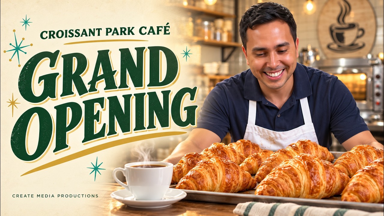 Croissant Park Café grand opening promo
